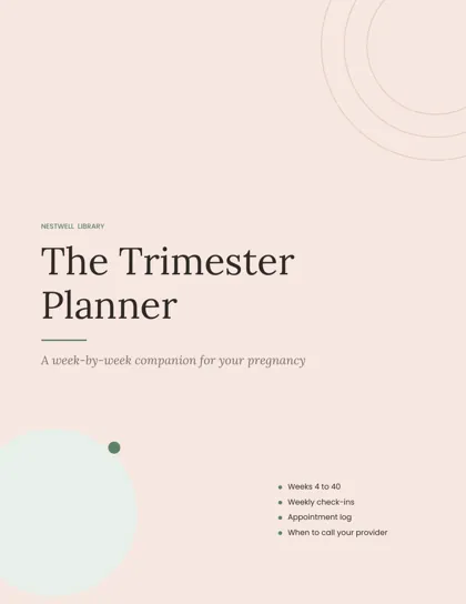 The Trimester Planner printable pregnancy planner cover